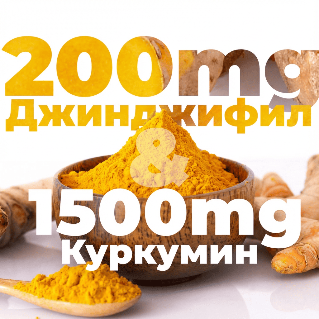 Био Куркума с Джинджифил и Черен Пипер (BioPerin)